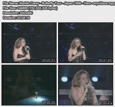 Mariah Carey | Hero | Butterfly Tour 1998. January 5 2011 | Category: Mariah 