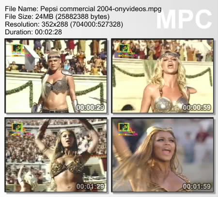 Beyonce ft Pink and Britney – Pepsi Commercial 2004
