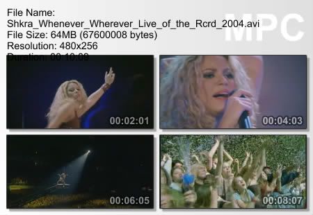 Shakira Whenever Wherever Live Of The Record 2004