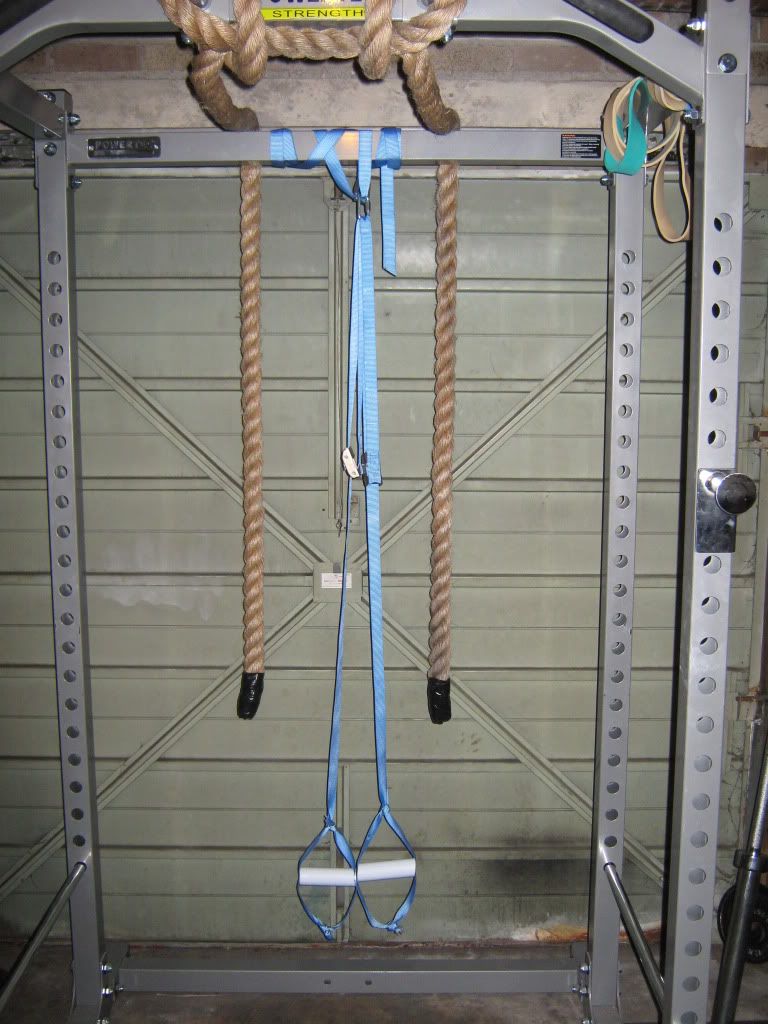 Homemade TRX Suspension System.