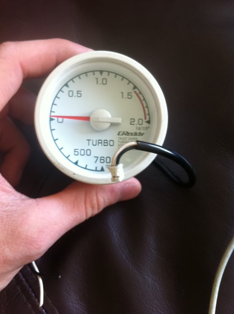 Greddy white face boost gauge+wiring Driftworks Forum