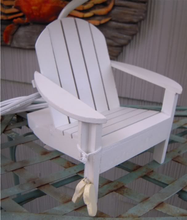Details about Adirondack Beach Chair Table Lamp Nautical Aqua Blue