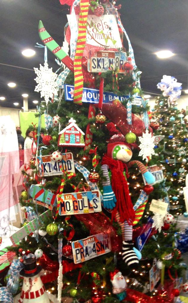 license plate tree