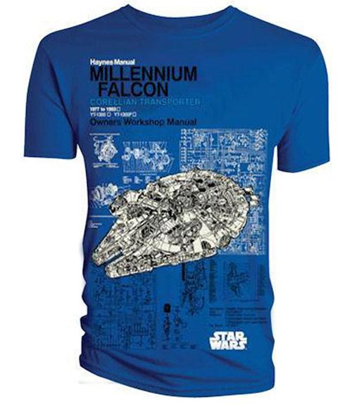HAYNES MANUAL Star Wars Millenium Falcon T SHIRT